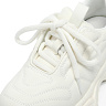 Белые кроссовки из гладкой кожи