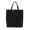 Черная сумка шоппер из экокожи с дополнительным ремнем