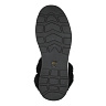 Черные ботинки из велюра с декоративной опушкой на подкладке из натуральной шерсти