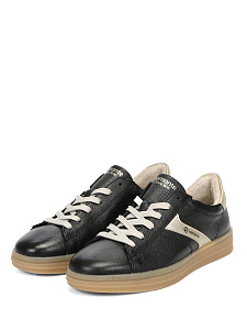 Черные кеды из кожи