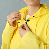Дождевик женский с капюшоном жёлтый