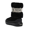 Черные зимние полусапоги из бархатистого велюра RESPECT PREMIUM