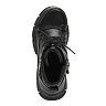Черные спортивные ботинки на шнуровке с ремнем из комбинированных материалов на подкладке из натуральной шерсти