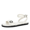 Сандалии из кожи рисового цвета CorsoComo