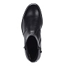 Черные ботинки из кожи без шнуровки