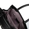 Черная сумка сэтчел из экокожи с декором цепь