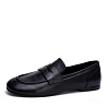 Черные лоферы из гладкой кожи CorsoComo