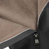 Черные сапоги из кожи на подкладке из комбинированных материалов на утолщенной подошве с квадратным каблуком