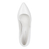 Белые туфли-лодочки из кожи с декором