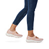 Розовые туфли из текстиля Rieker Evolution