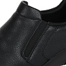 Черные ботинки на резинках из кожи на подкладке из текстиля на спортивной подошве