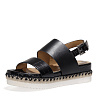 Черные сандалии из экокожи Nine West