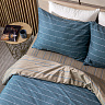 Комплект постельного белья 2 спальный, серо-голубой