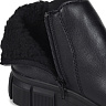 Черные ботинки на молнии из экокожи на подкладке из исксственной шерсти на утолщенной подошве