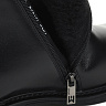 Черные классические ботинки на молнии из кожи на подкладке из натуральной шерсти