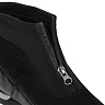 Черные ботинки из комбинированных материалов на подкладке из текстиля на утолщенной подошве