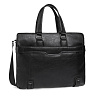 Черный портфель из экокожи Portofiano