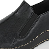 Черные закрытые туфли из кожи на подкладке из текстиля