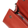 рыжая сумка из кожи с дополнительной ручкой