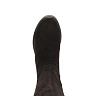 Черные сапоги из велюра на подкладке из комбинированных материалов на утолщенной подошве на квадратном каблуке
