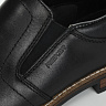 Черные туфли из кожи на подкладке из экокожи