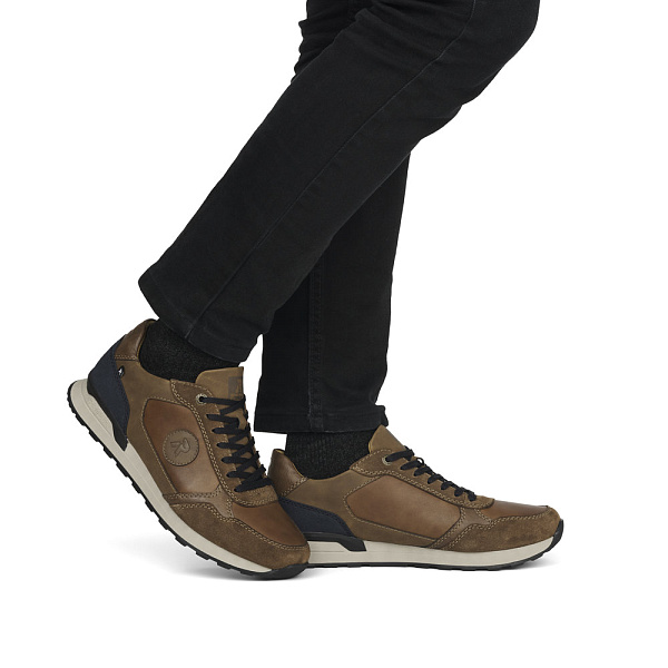 Коричневые кроссовки из кожи и экокожи U0305-24 - купить в  интернет-магазине ➦Respect