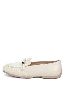 Лоферы из кожи рисового цвета