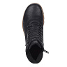 Черные ботинки из экокожи на шнуровке