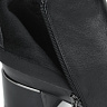 Черные ботильоны из кожи на подкладке из текстиля на квадратном каблуке