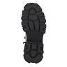 бежевые ботинки из кожи на подкладке из натуральной шерсти на утолщенной подошве