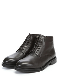 Коричневые ботинки из кожи