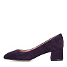 Фиолетовые декорированные туфли из велюра