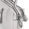 Серая сумка сэтчел из экокожи с наружным вертикальным карманом и дополнительным мягким ремнем