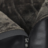Черные ботфорты из кожи  на подкладке из натуральной шерсти и текстиля на утолщенной тракторной подошве