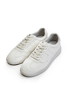 Белые кеды из кожи