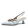 Белые открытые туфли из кожи CorsoComo