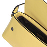 Желтая сумка сэтчел из экокожи с дополнительной ручкой