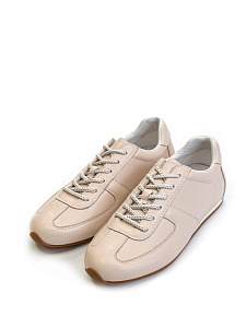 Розовые кеды из кожи