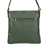 Зеленая сумка мешок из экокожи