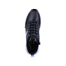 Черные высокие кроссовки из натуральной кожи