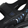 Черные сандалии из текстиля на подкладке из текстиля на спортивной подошве