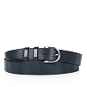 Синий кожаный ремень Black Tortoise