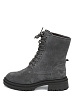 Серые зимние ботинки из велюра