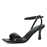 Черные босоножки из гладкой кожи CorsoComo