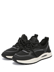 Черные кроссовки из текстиля