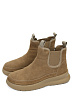 Зимние  ботинки из велюра цвета хаки Respect