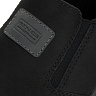 Черные кроссовки на резинках из нубука на подкладке из текстиля