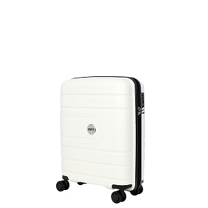 Белый чемодан из полипропилена
