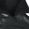 Черные утепленные ботинки челси из натуральной кожи