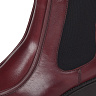 Бордовые ботинки челси из кожи на подкладке из текстиля